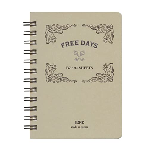 Amazon.co.jp: ライフ リングノート B7 フリーデイズ グレー